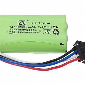  P56 pin 7.4V 500mAh 14500 SM4P cho đồ chơi điều ...