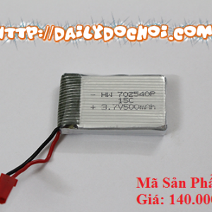 P6 Pin 500mAh đầu tròn màu đỏ