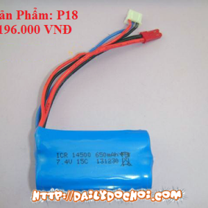 Pin 650mAH x 7.4 V
