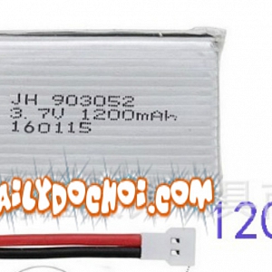 P2A pin 1200mAh 3.7V chân cắm trắng ...