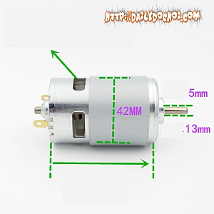  DC775  Động cơ mạch tốc độ lắp mũi khoan