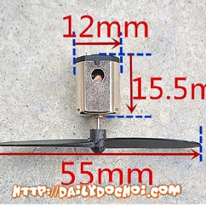 CADC5 động cơ n20 kèm cánh quạt