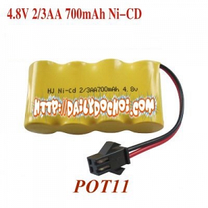 POT11 PIN SẠC 4,8V DUNG LƯỢNG 700MAH