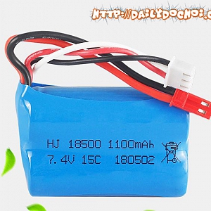 P16 PIN 7.4V 1100MAH CHÂN ĐỎ JST ...