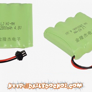  POT7B PIN Ô TÔ 4.8V 2800MAH DUNG LƯỢNG SIÊU CAO