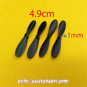 CAQ6 CÁNH QUẠT 4.9CM LỖ TRỤC 1MM