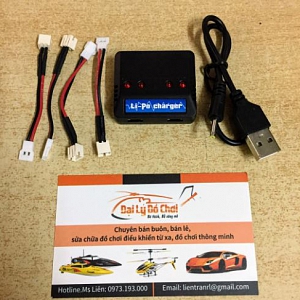 SẠC USB 4 CỔNG JACK P2.54 KÈM ...